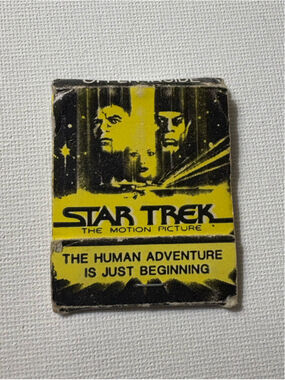 Vintage 1979 Star Trek The Motion Picture Matchbook Collectible Yellow Black